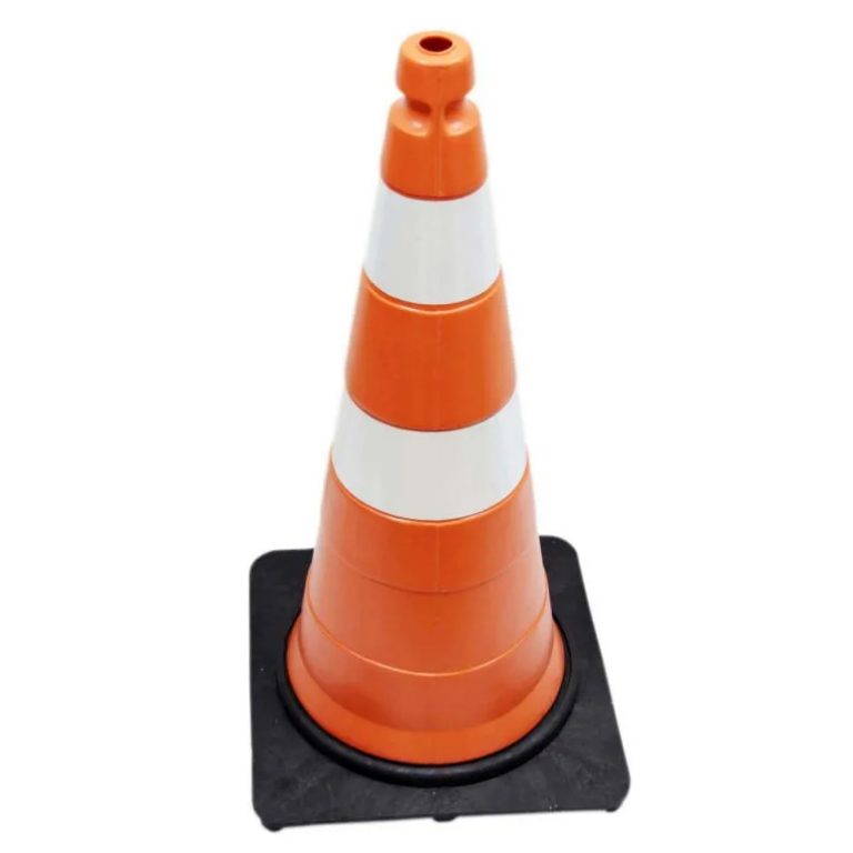 CONE DE SINALIZAÇÃO DE TRÂNSITO 75 CM BASE LEVE - Sinalização de ...